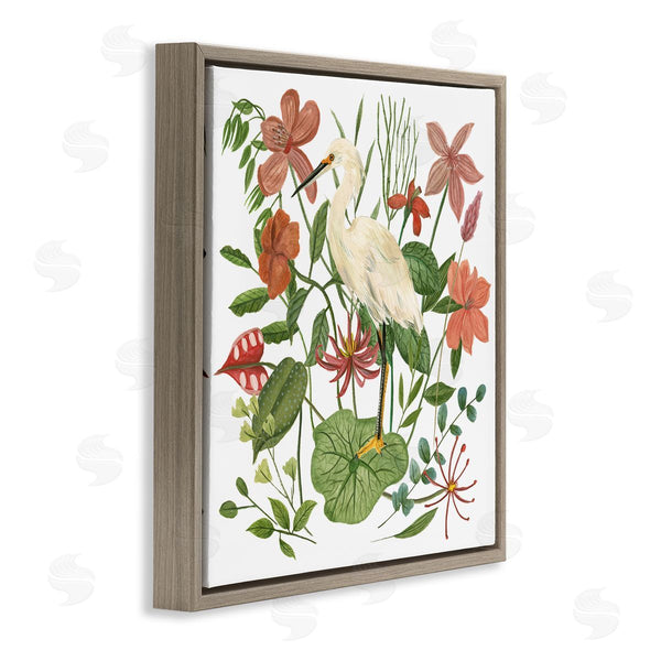 Stupell Industries Melissa Wang | Heron With Wild Florals