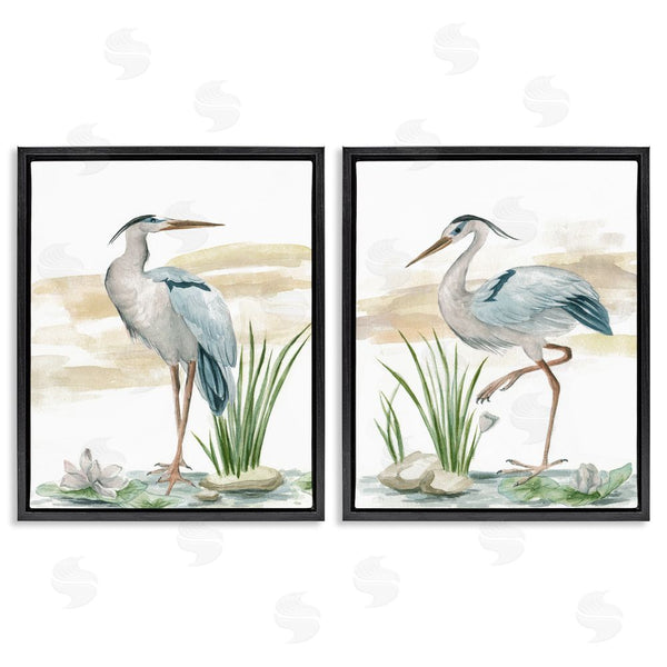 Stupell Industries Melissa Wang | Herons On Marsh Shore Wall Art