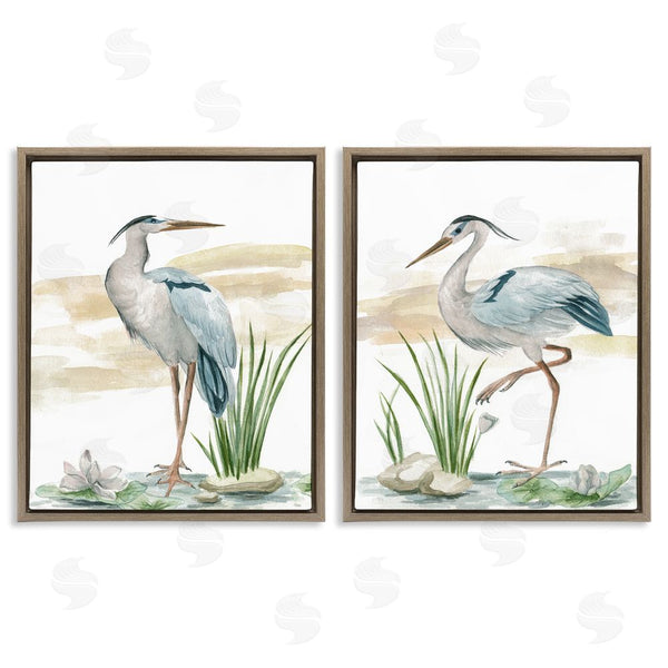 Stupell Industries Melissa Wang | Herons On Marsh Shore Wall Art