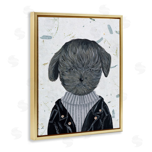Stupell Industries Melissa Wang | Hipster Dog Jacket Poodle