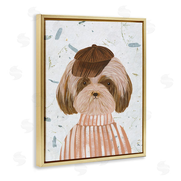 Stupell Industries Melissa Wang | Hipster Dog Sweater Poodle