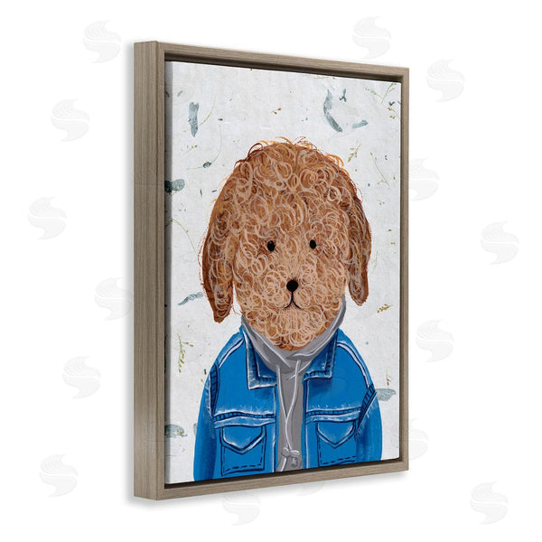 Stupell Industries Melissa Wang | Hipster Dog Sweatshirt Poodle