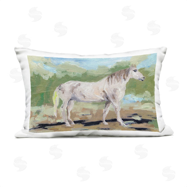 Stupell Industries Melissa Wang | Horse's Quiet Gallop Printed Throw Pillow