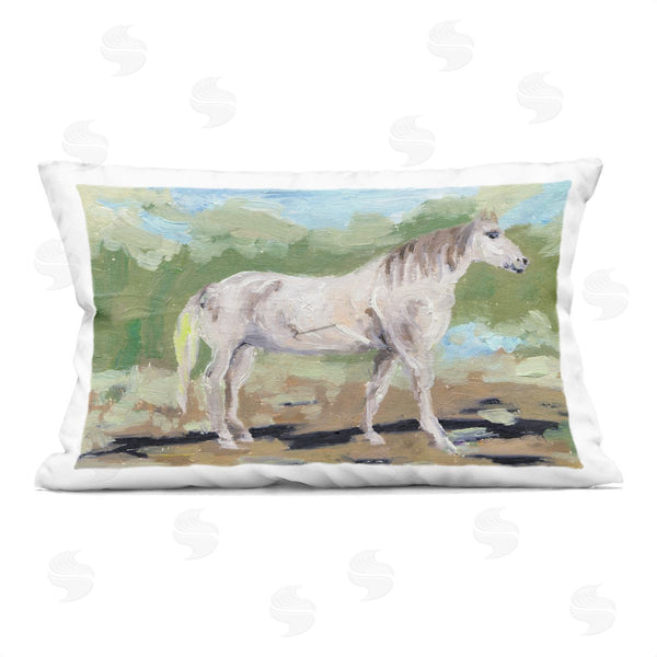 stupell industries Melissa Wang | Horse's Quiet Gallop Printed Throw Pillow