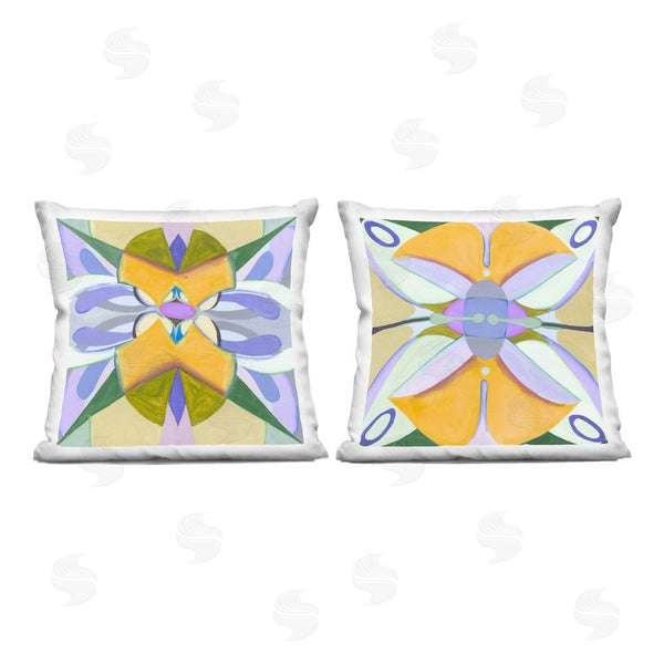 stupell industries Melissa Wang | Kaleidoscopic Revival Hues Throw Pillow