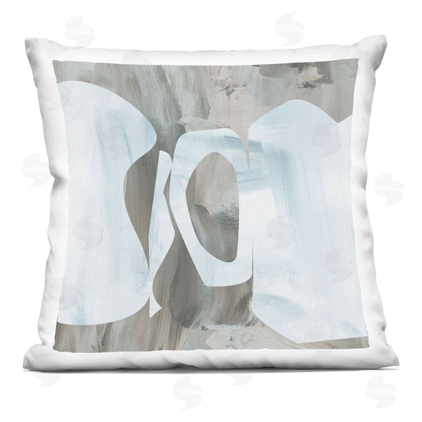 stupell industries Melissa Wang | Layered Abstract Round Cutout Modern Shapes Printed Throw Pillow