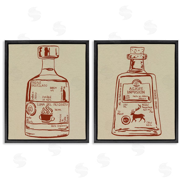 Stupell Industries Melissa Wang | Liquor Bottle Essence