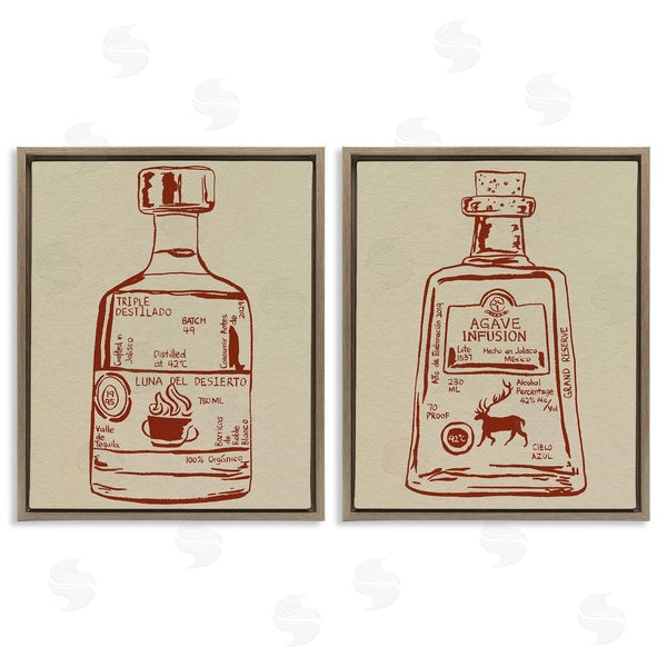Stupell Industries Melissa Wang | Liquor Bottle Essence