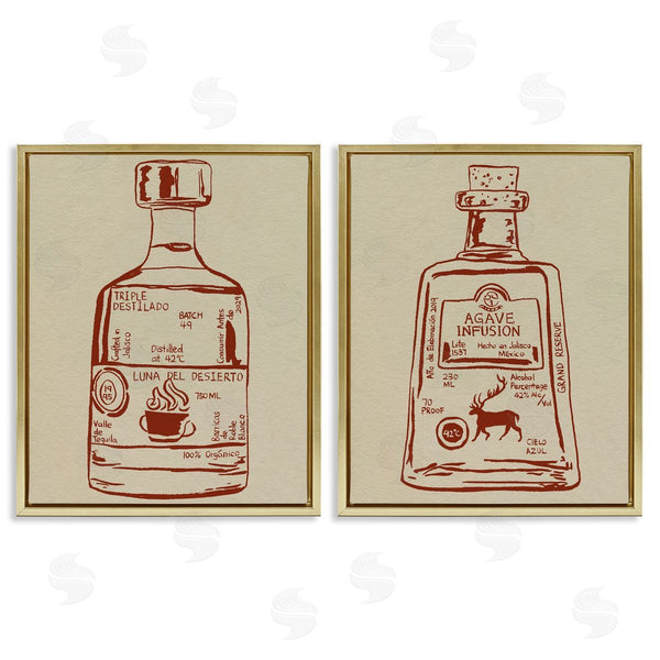 Stupell Industries Melissa Wang | Liquor Bottle Essence