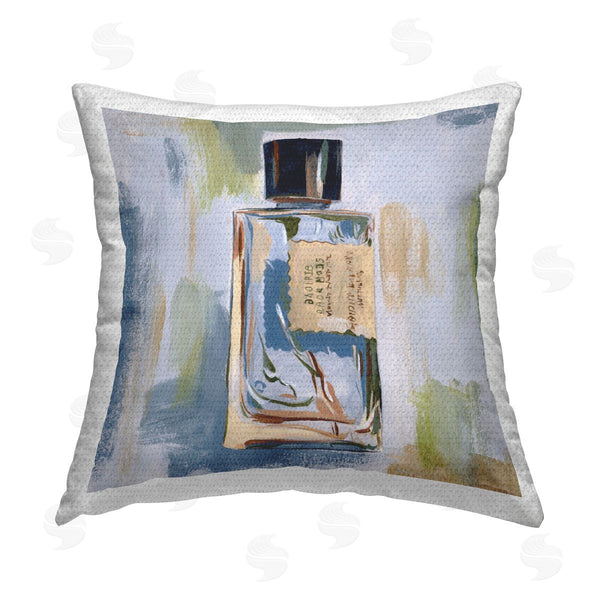 Stupell Industries Melissa Wang | Makeup Bottle Paint Strokes Printed Throw Pillow