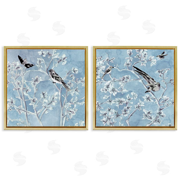 Stupell Industries Melissa Wang | Minted Serenity Birds Over Blue