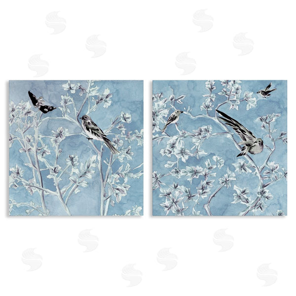 stupell industries Melissa Wang | Minted Serenity Birds over Blue