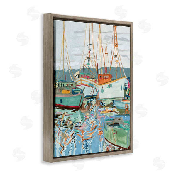 Stupell Industries Melissa Wang | Modern Boating Harbor Wall Art