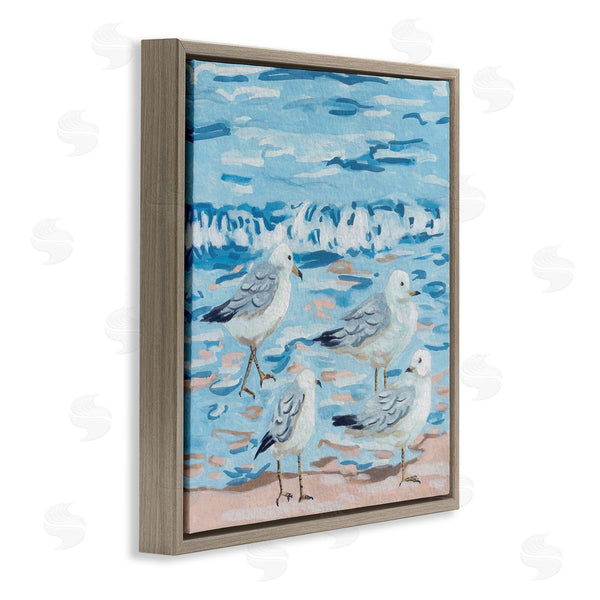 Stupell Industries Melissa Wang | Modern Sea Birds On Shore Wall Art