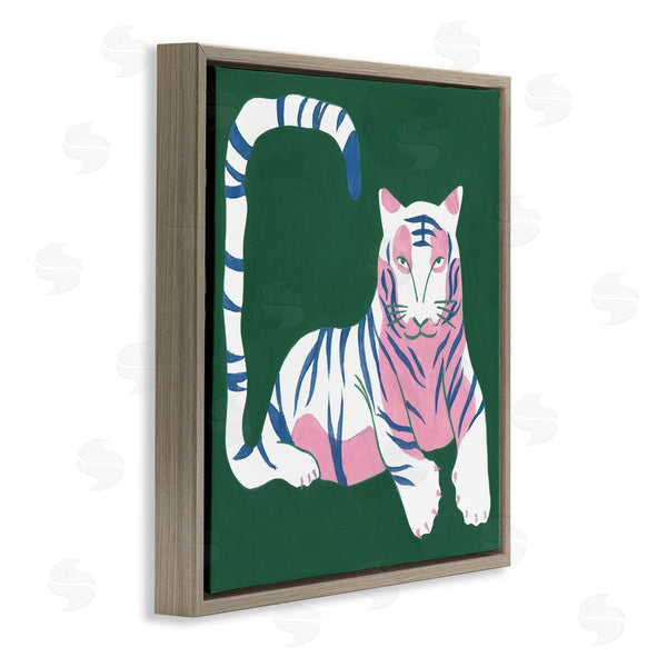 Stupell Industries Melissa Wang | Modern Tiger With Curved Tail Wall Art