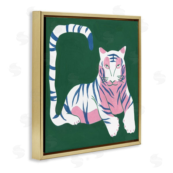 Stupell Industries Melissa Wang | Modern Tiger With Curved Tail Wall Art