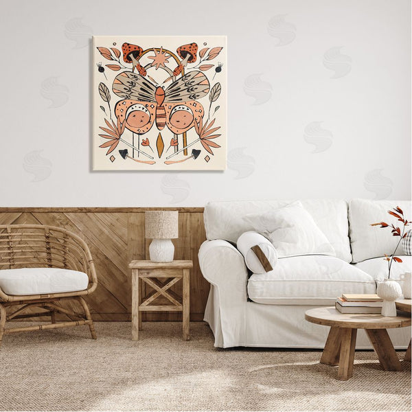 Stupell Industries Melissa Wang | Moth & Herbs Pattern Wall Art