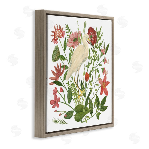 Stupell Industries Melissa Wang | Nautical Flowers And Egret