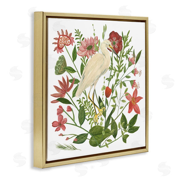 Stupell Industries Melissa Wang | Nautical Flowers And Egret