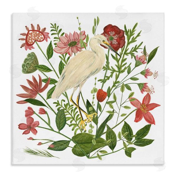 stupell industries Melissa Wang | Nautical Flowers and Egret