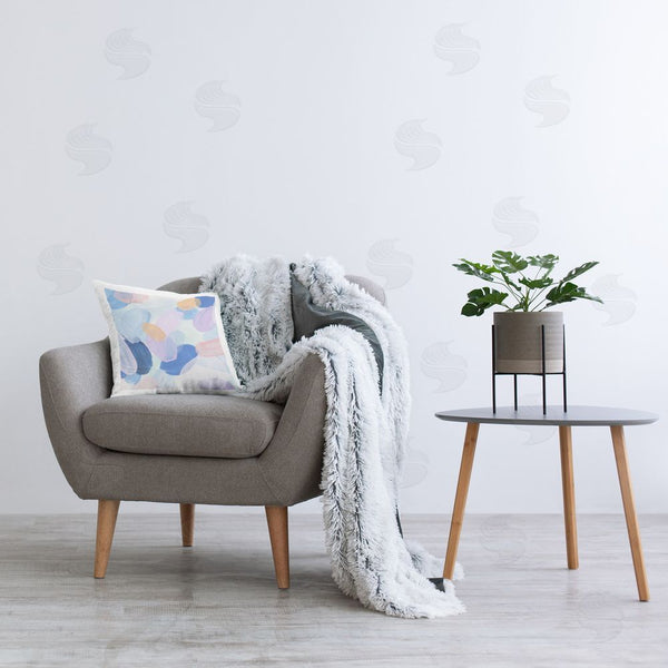 Stupell Industries Melissa Wang | Oblong Shapes Pattern Printed Throw Pillow