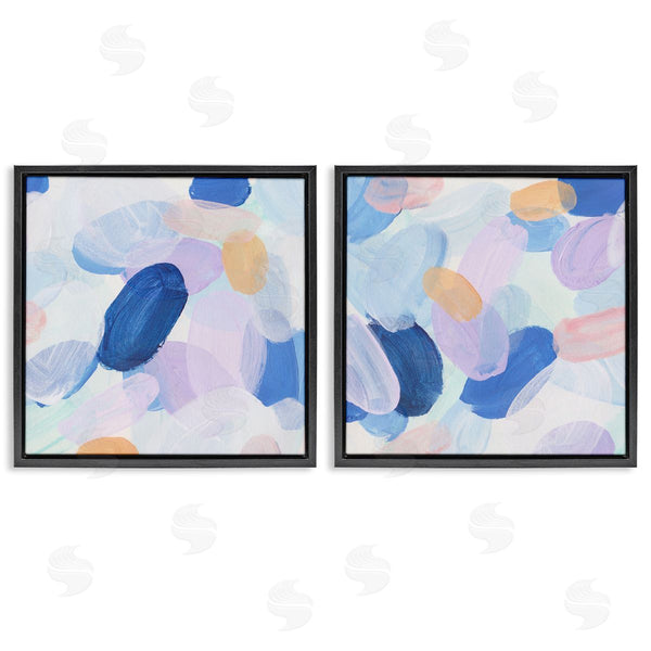 Stupell Industries Melissa Wang | Oval Lavender Blue Abstract Wall Art
