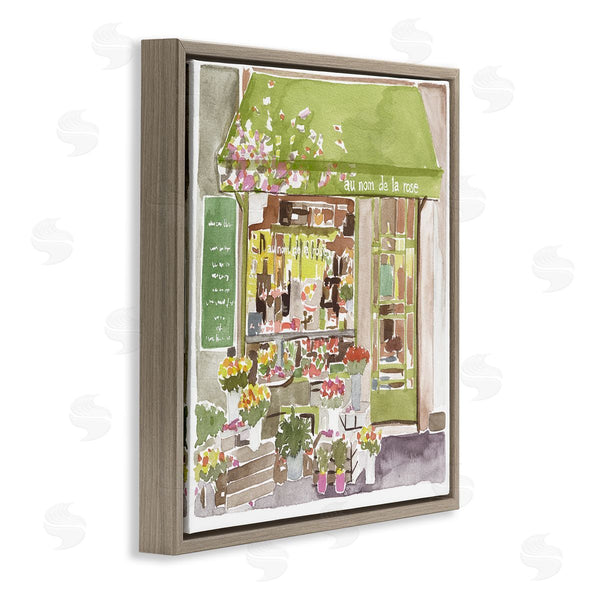 Stupell Industries Melissa Wang | Paris Flower Shop Green