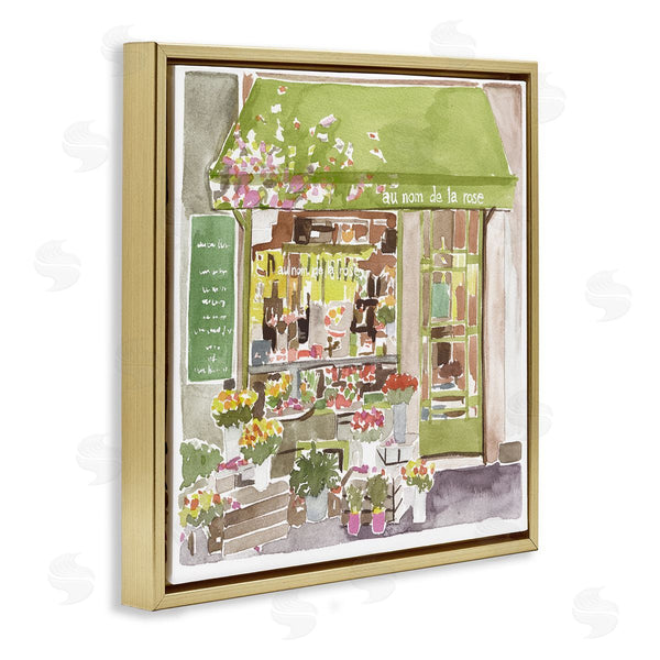 Stupell Industries Melissa Wang | Paris Flower Shop Green