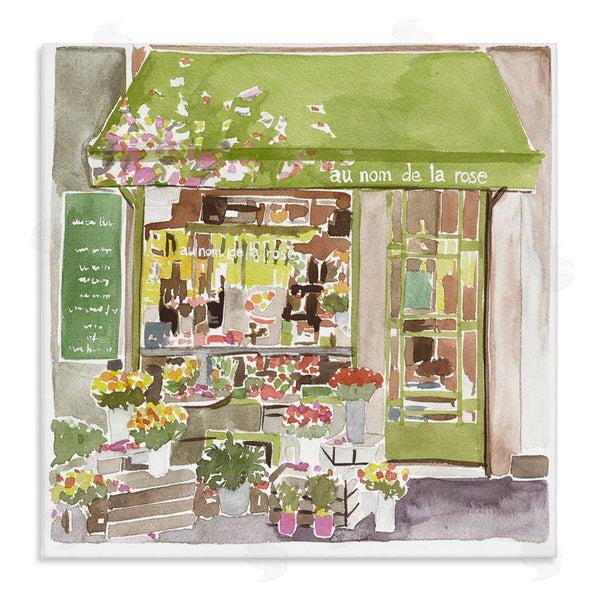 stupell industries Melissa Wang | Paris Flower Shop Green