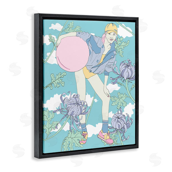 Stupell Industries Melissa Wang | Pastel Exercise Ball Girl