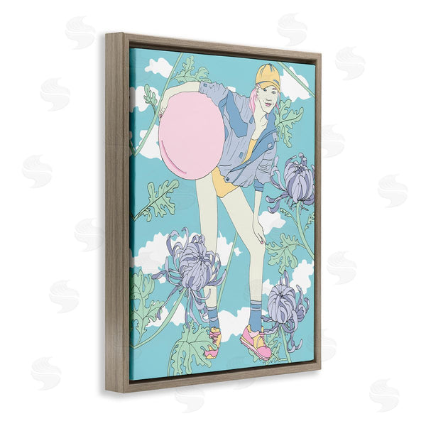 Stupell Industries Melissa Wang | Pastel Exercise Ball Girl