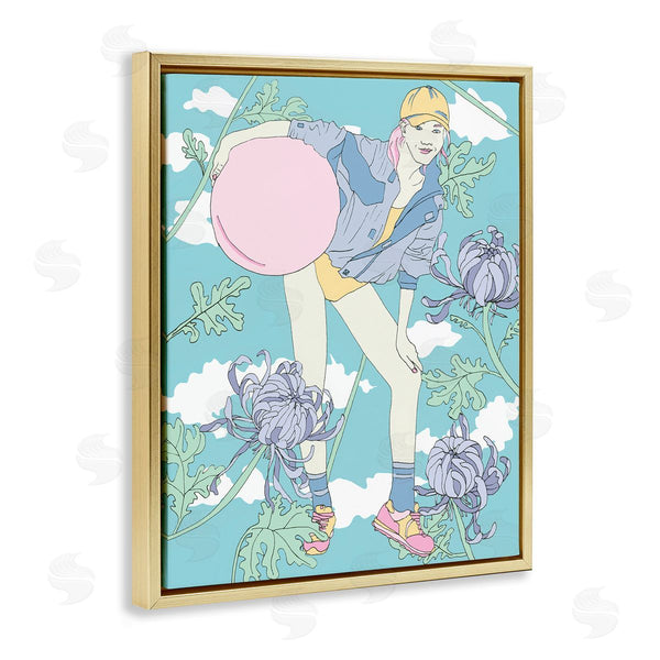 Stupell Industries Melissa Wang | Pastel Exercise Ball Girl
