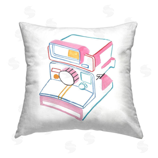 stupell industries Melissa Wang | Pastel Film Camera Printed Throw Pillow