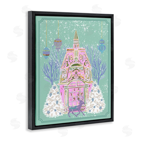 Stupell Industries Melissa Wang | Pastel Holiday Snowy Architecture Wall Art