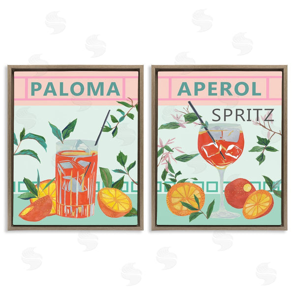 Stupell Industries Melissa Wang | Pastel Kitchen Cocktails