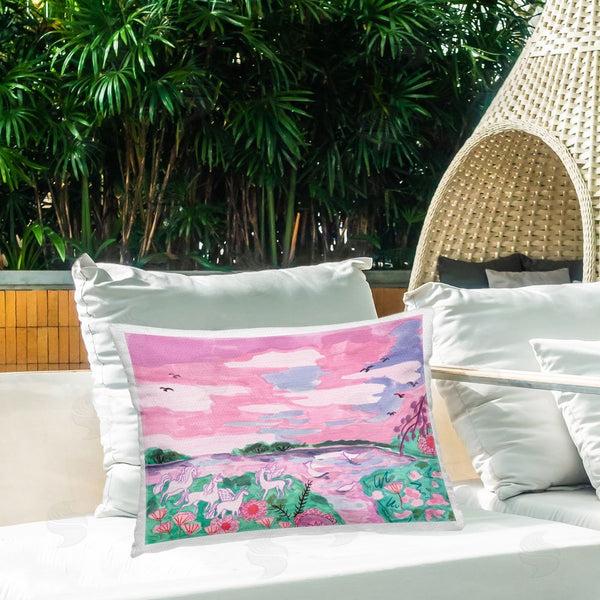 Stupell Industries Melissa Wang | Pastel Unicorns Landscape