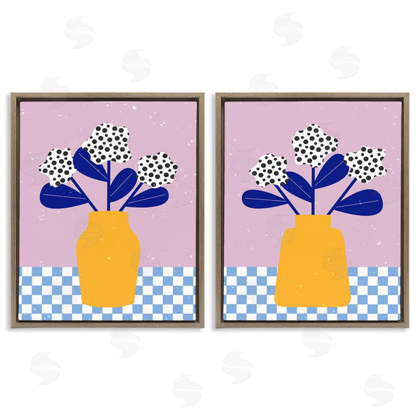 Stupell Industries Melissa Wang | Patterned Flowers In Vases Wall Art