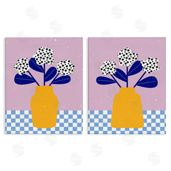 stupell industries Melissa Wang | Patterned Flowers in Vases Wall Art