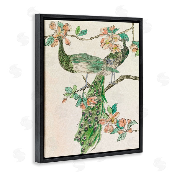 Stupell Industries Melissa Wang | Peacock And Cherry Blossoms