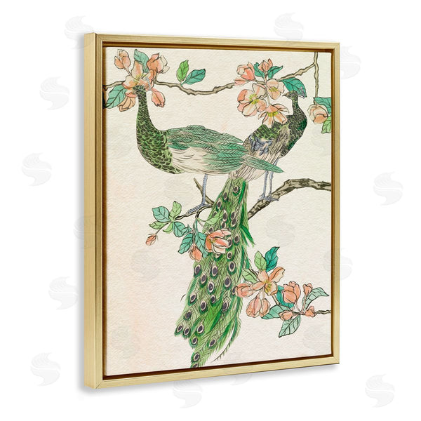 Stupell Industries Melissa Wang | Peacock And Cherry Blossoms