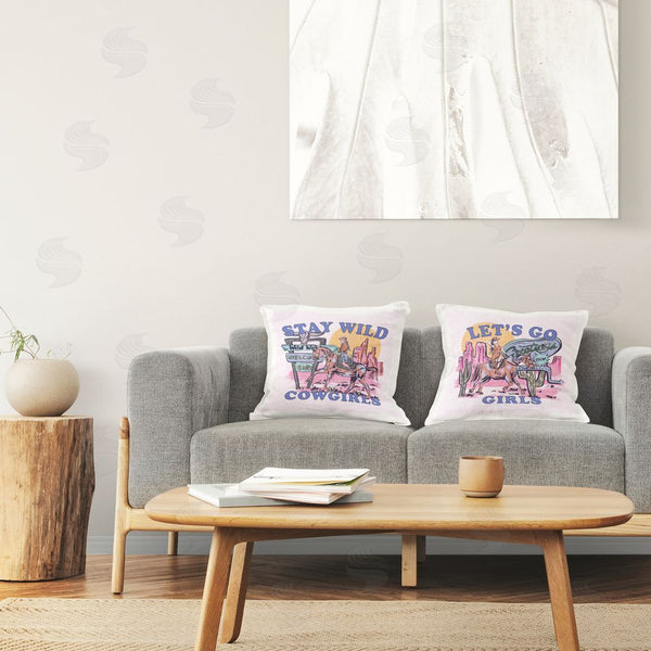 Stupell Industries Melissa Wang | Pink Cowgirl Phrases Printed Throw Pillow Set