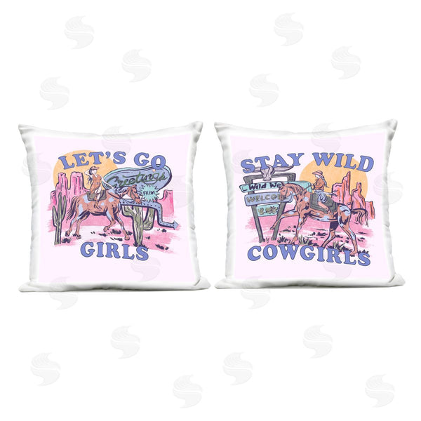 Stupell Industries Melissa Wang | Pink Cowgirl Phrases Printed Throw Pillow Set