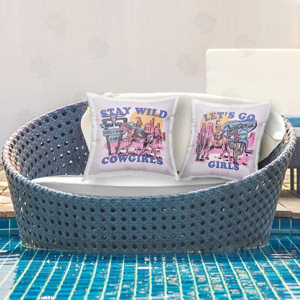 Stupell Industries Melissa Wang | Pink Cowgirl Phrases Printed Throw Pillow Set