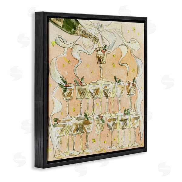 Stupell Industries Melissa Wang | Pouring Champagne Seasonal Cocktails