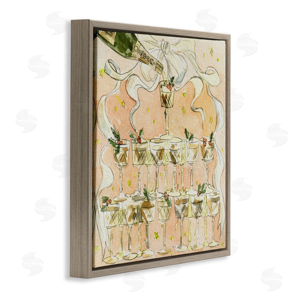 Stupell Industries Melissa Wang | Pouring Champagne Seasonal Cocktails