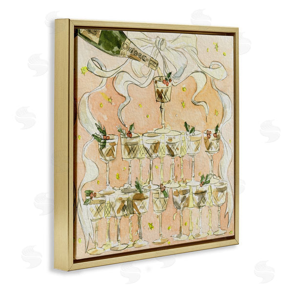 Stupell Industries Melissa Wang | Pouring Champagne Seasonal Cocktails