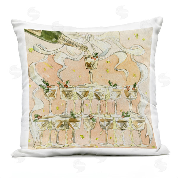 Stupell Industries Melissa Wang | Pouring Champagne Seasonal Cocktails Printed Throw Pillow