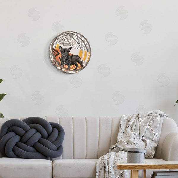 Stupell Industries Melissa Wang | Puppy Dog On Woven Chair Wall Art