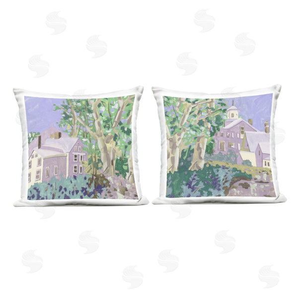 Stupell Industries Melissa Wang | Quaint Scenic Houses Printed Throw Pillow Set