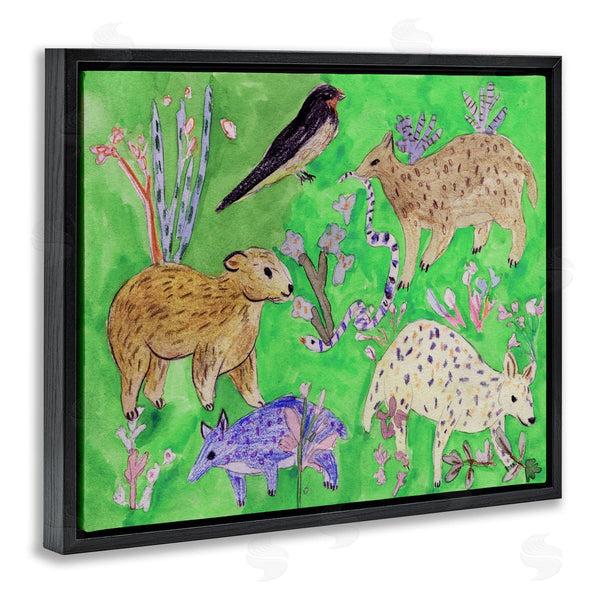 Stupell Industries Melissa Wang | Quirky Meadow Animals